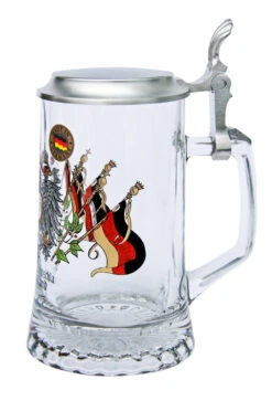 Deutschland Crest Glass Beer Stein -Luxury Cup Store Deutschland Starbottom Glass Beer Stein STD1 RS SM 79614.1489164123