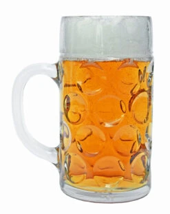 Deutschland Map Dimpled Oktoberfest Glass Beer Mug 1 Liter -Luxury Cup Store Dimpled Glass Oktoberfest Isar Beer Mug Side SM 36172.1542049248