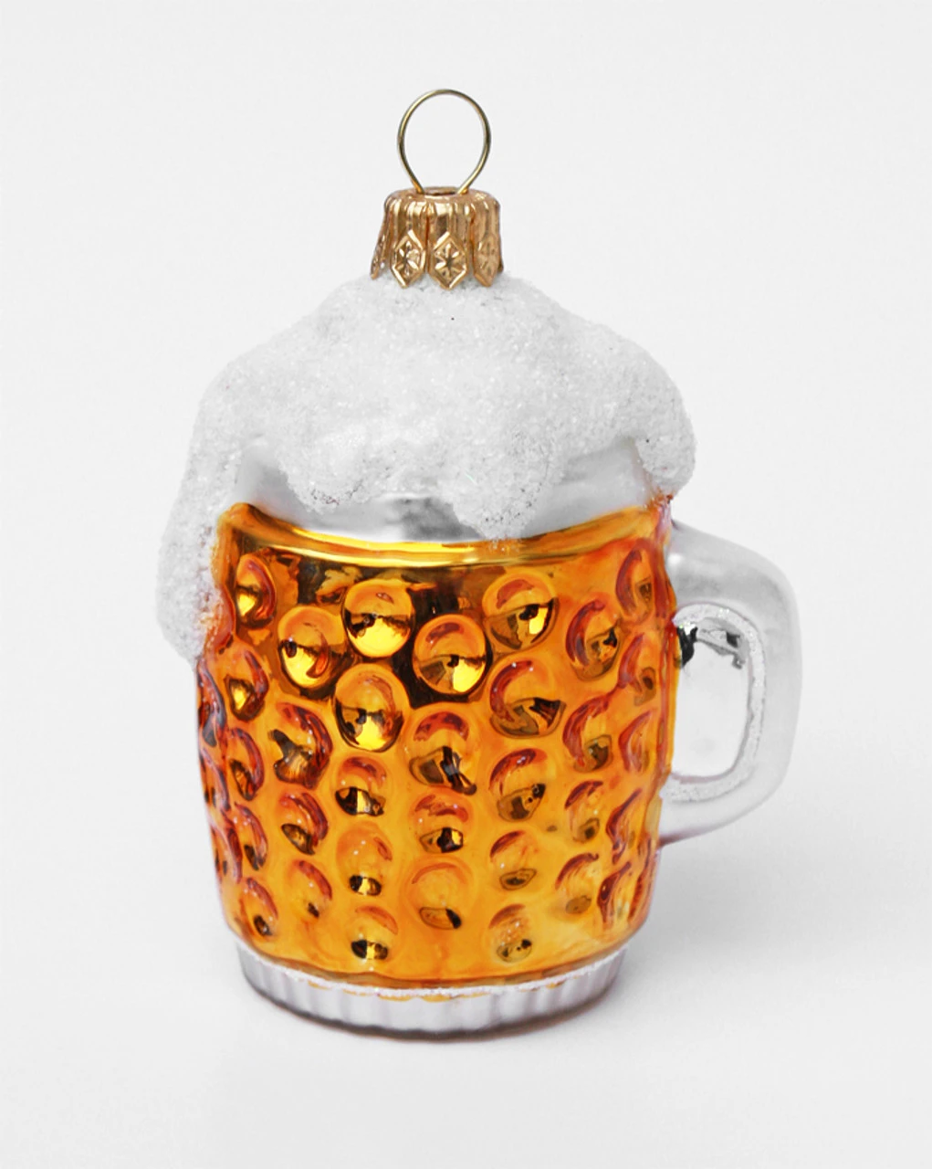 Dimpled Oktoberfest Beer Mug Mini Glass Christmas Ornament 1 Dimpled Oktoberfest Beer Mug Mini Glass Christmas Ornament
