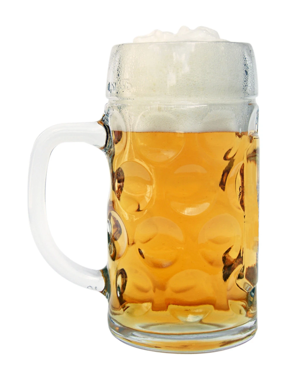 Heidelberg Dimpled Oktoberfest Glass Beer Mug 0.5 Liter 3 Heidelberg Dimpled Oktoberfest Glass Beer Mug 0.5 Liter - Image 3