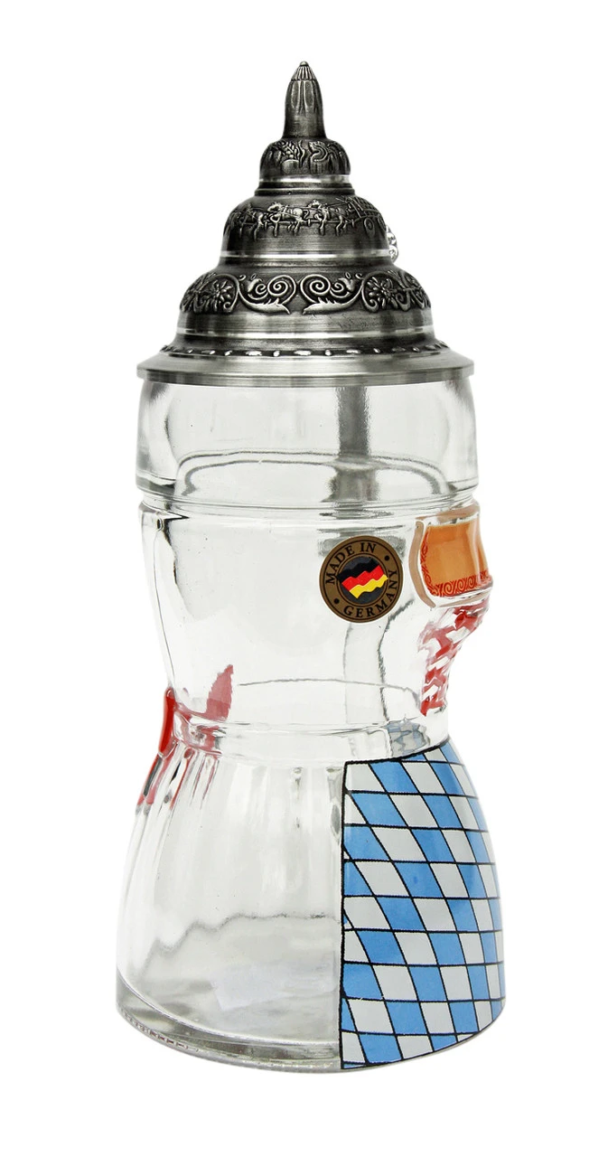 Dirndl Glass Beer Stein 0.5 Liter 5 Dirndl Glass Beer Stein 0.5 Liter - Image 5