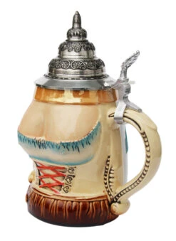 Dirndl And Lederhosen Beer Stein 7 Dirndl And Lederhosen Beer Stein -Luxury Cup Store Dirndl Lederhosen Beer Stein K210 Angle SM 22413.1423685092
