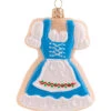 Dirndl Sugar Cookie Glass Christmas Ornament