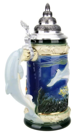 Dolphin Beer Stein -Luxury Cup Store Dolphin Beer Stein K961 BA SM 60432.1490128973