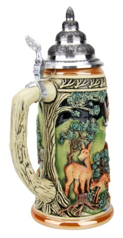 Dominant Buck Beer Stein -Luxury Cup Store Dominant Buck Beer Stein K957 Back A SM 12054.1490131637