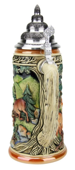 Dominant Buck Beer Stein -Luxury Cup Store Dominant Buck Beer Stein K957 Back SM 43252.1490131637