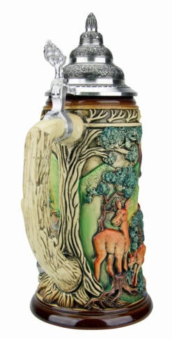 Dominant Buck Beer Stein Rustic -Luxury Cup Store Dominant Buck Beer Stein Rustic K957RU Back SM 44798.1495572798