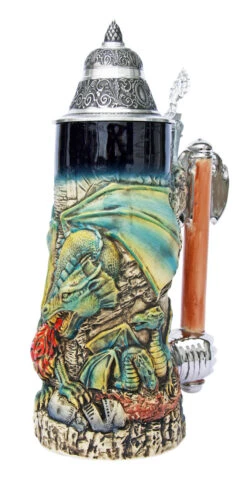 Dragon Beer Stein -Luxury Cup Store Dragon Beer Stein KT4000BZ Angle SM 13125.1401396066