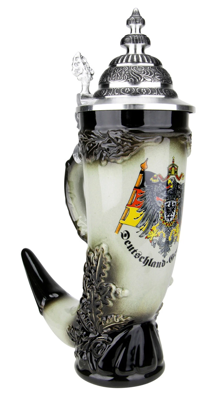 Drinking Horn German Beer Stein 1 Drinking Horn German Beer Stein