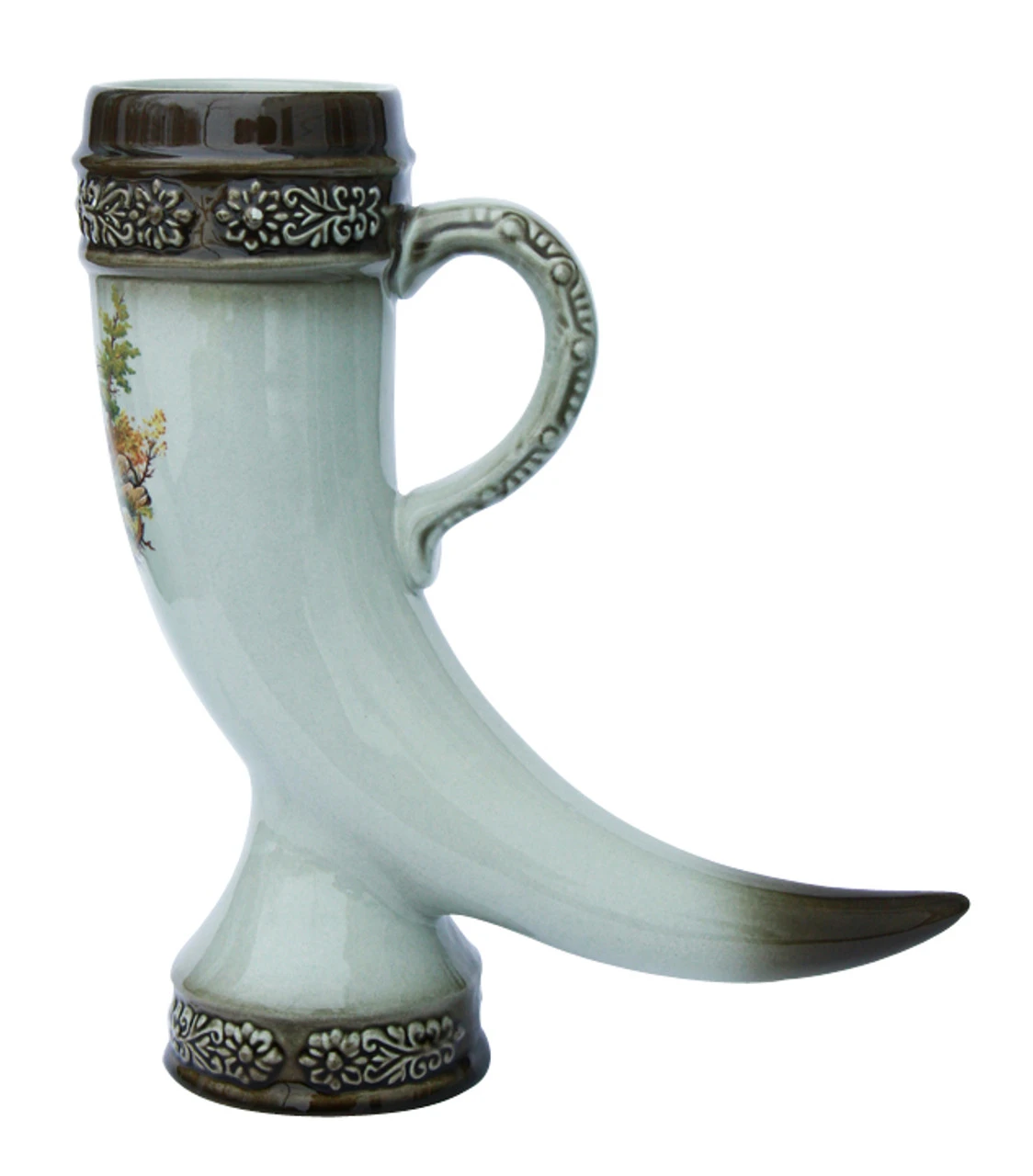 Elk Drinking Horn With Handle 2 Elk Drinking Horn With Handle - Image 2