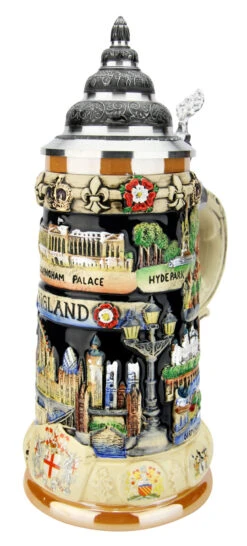 England Panorama Beer Stein 9 England Panorama Beer Stein -Luxury Cup Store England Panorama Beer Stein K309EN RA SM 19544.1586805309
