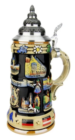 Europe Souvenir Beer Stein -Luxury Cup Store Europe Souvenir Beer Stein K309E RA SM 26326.1593661628
