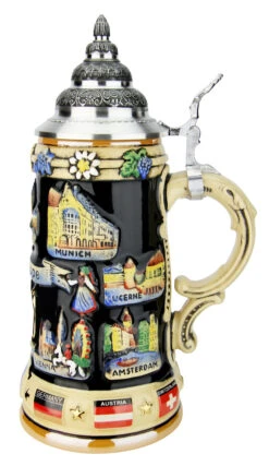 Europe Souvenir Beer Stein -Luxury Cup Store Europe Souvenir Beer Stein K309E RS SM 37359.1593661628