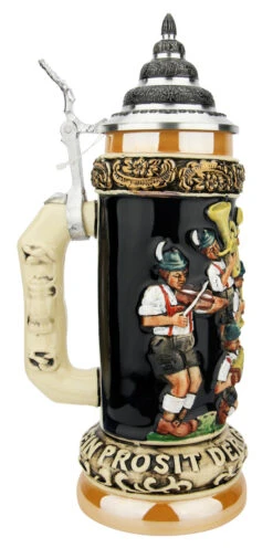 Fest Krug Oompah Band Beer Stein 7 Fest Krug Oompah Band Beer Stein -Luxury Cup Store Fest Krug Oompah Band Beer Stein K012BL LS SM 83953.1650298859