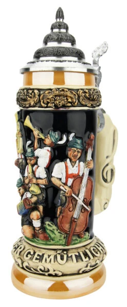Fest Krug Oompah Band Beer Stein 9 Fest Krug Oompah Band Beer Stein -Luxury Cup Store Fest Krug Oompah Band Beer Stein K012BL RA SM 40919.1650298733
