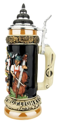 Fest Krug Oompah Band Beer Stein 8 Fest Krug Oompah Band Beer Stein -Luxury Cup Store Fest Krug Oompah Band Beer Stein K012BL RS SM 29735.1650298861