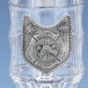 Fire Dept Glass Facet Beer Mug