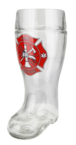 Firefighter Glass Beer Boot 1 Liter -Luxury Cup Store Firefighter Glass Beer Boot 1 Liter BK79FF RA SM 64629.1516919284