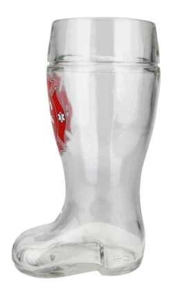 Firefighter Glass Beer Boot 1 Liter -Luxury Cup Store Firefighter Glass Beer Boot 1 Liter BK79FF RS SM 81433.1516919284