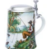 Zimmermann Fisherman Porcelain Beer Stein