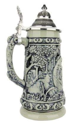 Fishing Beer Stein Cobalt 8 Fishing Beer Stein Cobalt -Luxury Cup Store Fishing Beer Stein Cobalt Stone Gray KT1730EZ LS SM 17693.1697731990