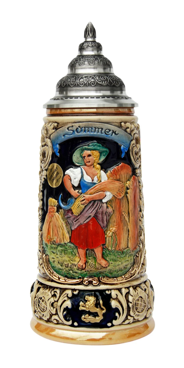 Four Seasons Series Summer Beer Stein 1 Four Seasons Series Summer Beer Stein
