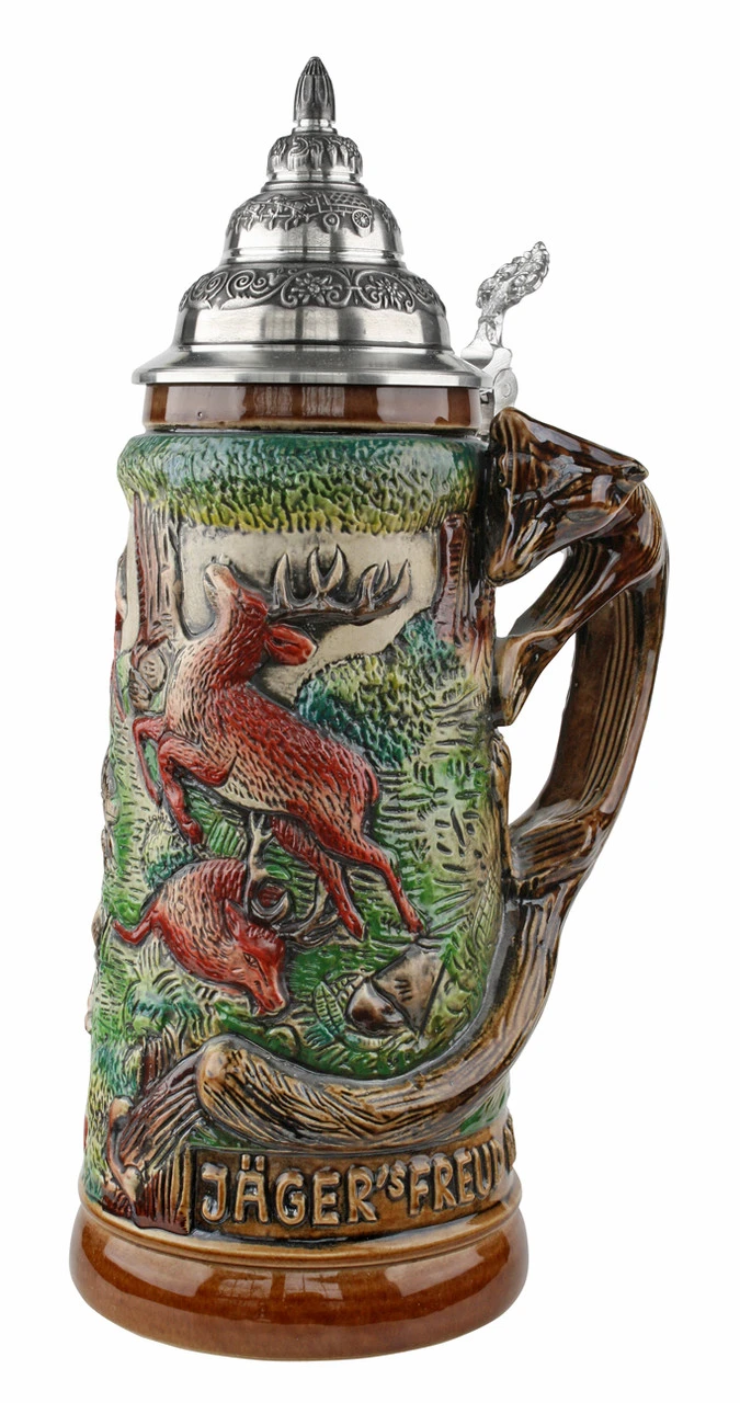 Fox Handle Hunter Beer Stein 1 Fox Handle Hunter Beer Stein