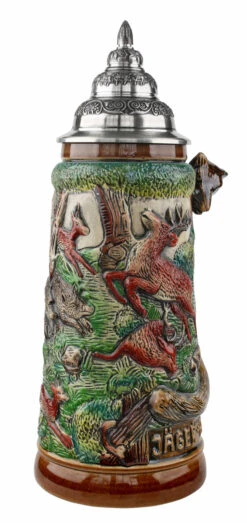 Fox Handle Hunter Beer Stein 8 Fox Handle Hunter Beer Stein -Luxury Cup Store Fox Handle Hunter Stein 1 Liter K949B FNT SM 46435.1460494882