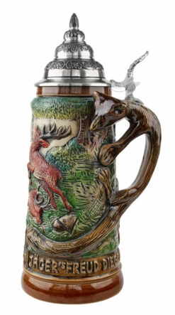 Fox Handle Hunter Beer Stein 9 Fox Handle Hunter Beer Stein -Luxury Cup Store Fox Handle Hunter Stein 1 Liter K949B RS SM 55114.1460494953