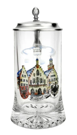 Frankfurt Glass Beer Stein