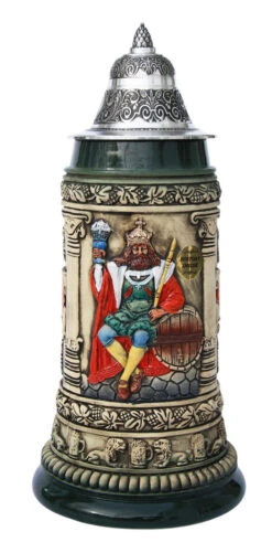 Gambrinus The Beer King Stein Hand Painted