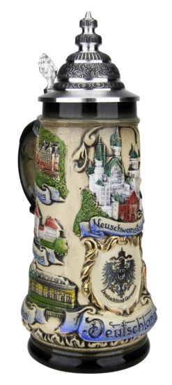 German Castles Beer Stein -Luxury Cup Store German Castles Beer Stein ZB1934906 LA SM 29308.1516845902
