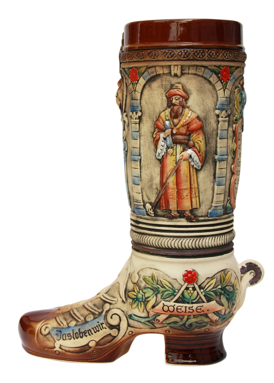German Ceramic Beer Boot 2 Liter 3 German Ceramic Beer Boot 2 Liter - Image 3