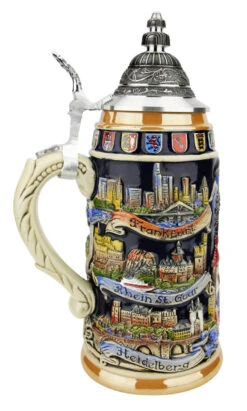 German Cities Beer Stein 8 German Cities Beer Stein -Luxury Cup Store German Cities Beer Stein ZB1941996 LS SM 37801.1618348409