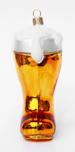 German Beer Boot Glass Christmas Ornament -Luxury Cup Store German Glass Beer Boot Christmas Ornament PP1414 FNT SM 48912.1508950729