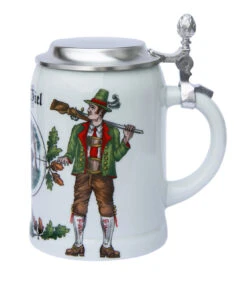 Zimmermann German Hunter Porcelain Beer Stein -Luxury Cup Store German Hunter Porcelain Beer Stein Z9981 RS SM 53590.1425240836