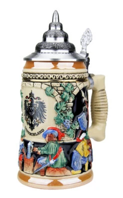 Medieval German Knights Beer Stein -Luxury Cup Store German Knights Beer Stein K725K RA SM 19268.1511888305
