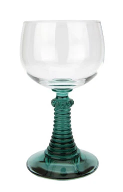 German Rhein Wine Roemer Goblet Glass | Antique Blue