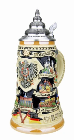 German Traveler Beer Stein | 0.4 Liter -Luxury Cup Store German Traveler Beer Stein 0.4 Liter K609 4 RA SM 03772.1532554386