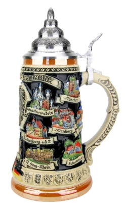German Traveler Beer Stein -Luxury Cup Store German Traveler Beer Stein K609 RS SM 45688.1490044766