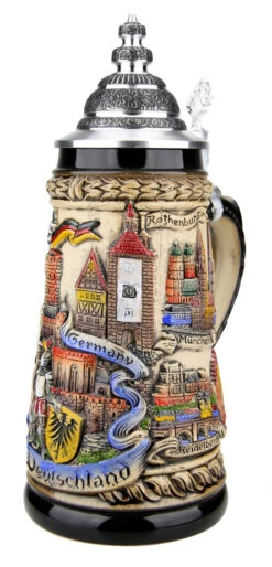 Germany Panorama Beer Stein Rustic -Luxury Cup Store Germany Panorama Beer Stein ZB1746906 RA SM 91669.1527119230