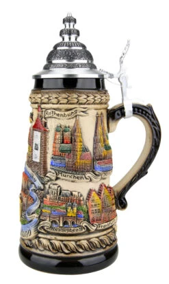 Germany Panorama Beer Stein Rustic -Luxury Cup Store Germany Panorama Beer Stein ZB1746906 RS SM 06475.1527119230