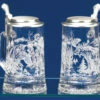 Grizzly Bear And Moose Glass Beer Stein
