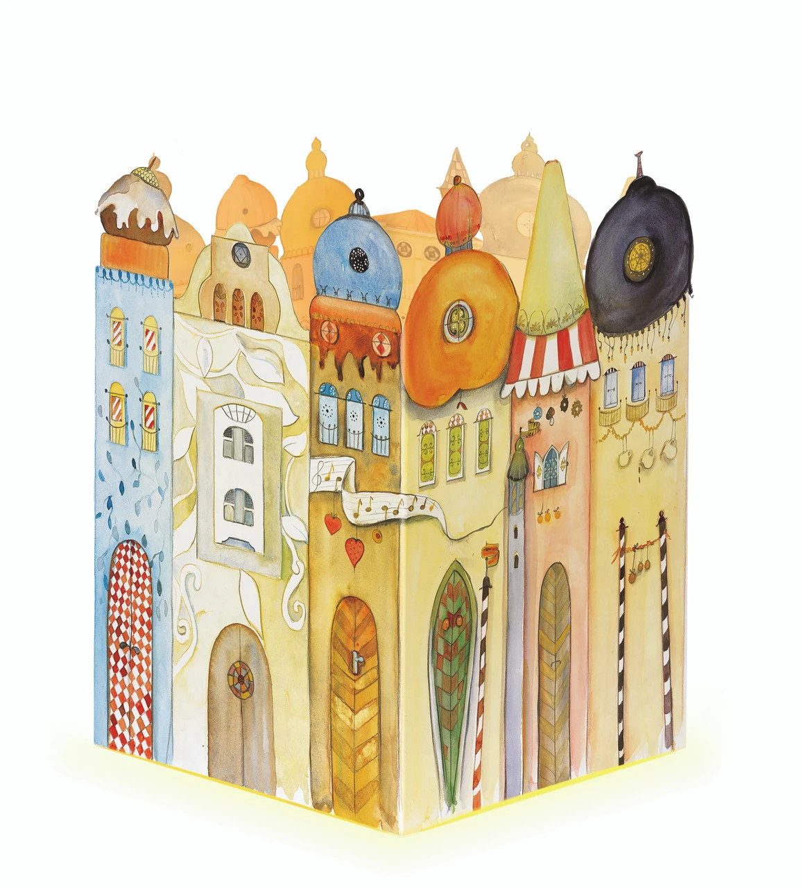 Glowing Town Large 3D German Advent Calendar 1 Glowing Town Large 3D German Advent Calendar