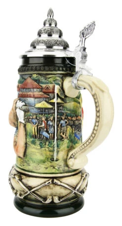 Golfer German Beer Stein -Luxury Cup Store Golfer German Beer Stein K393RZGO BackA2 SM 13031.1653414495