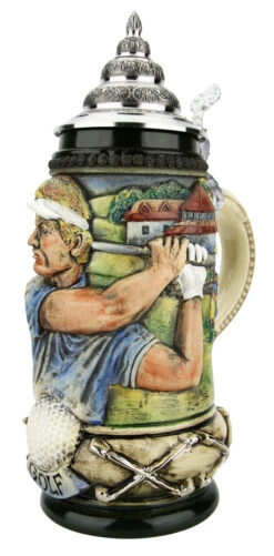 Golfer German Beer Stein -Luxury Cup Store Golfer German Beer Stein K393RZGO RA SM 21794.1653414489
