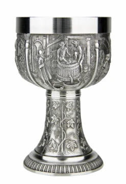 Grape Harvest Pewter Wine Chalice -Luxury Cup Store Grape Harvest Pewter Wine Chalice AS60019 Side2 SM 90779.1511126266
