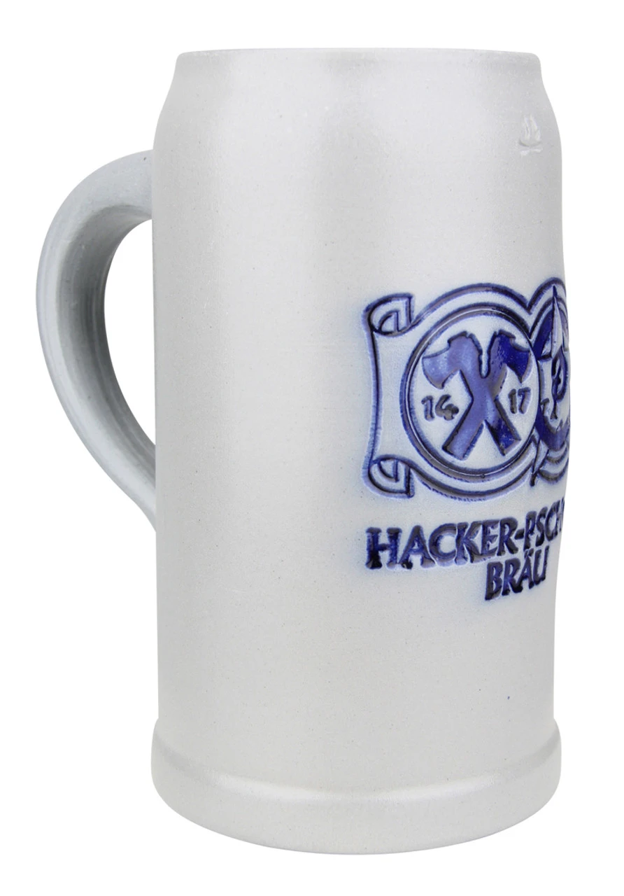 Hacker Pschorr Brewery 1 Liter Salt Glaze Stoneware Beer Mug - Image 5