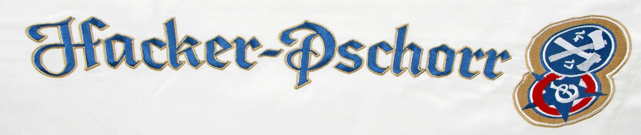 Hacker Pschorr White Long Server Apron 2 Hacker Pschorr White Long Server Apron - Image 2