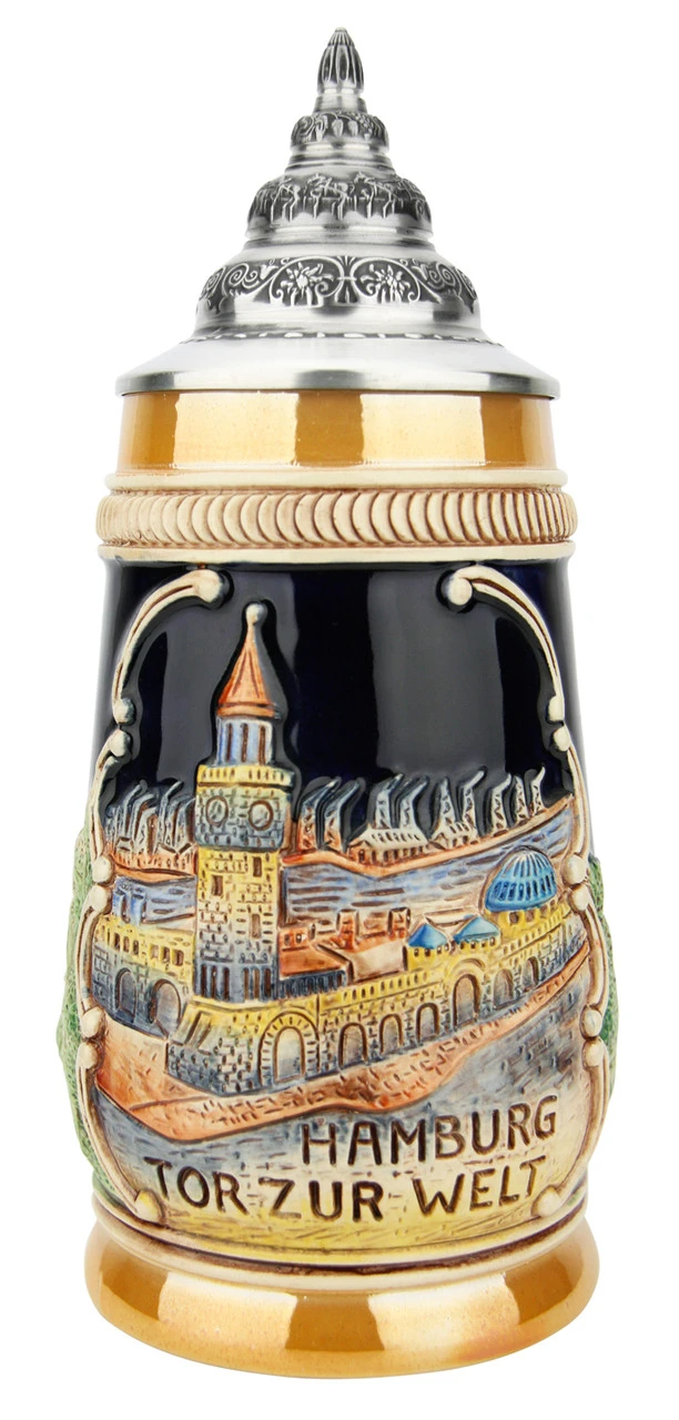 Hamburg German Beer Stein 1 Hamburg German Beer Stein